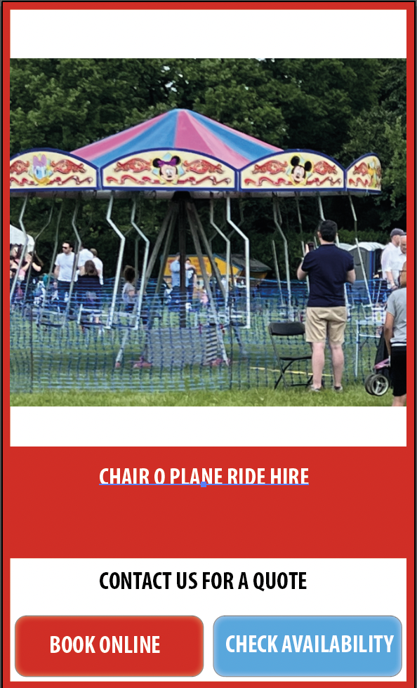 Chair o planes ride