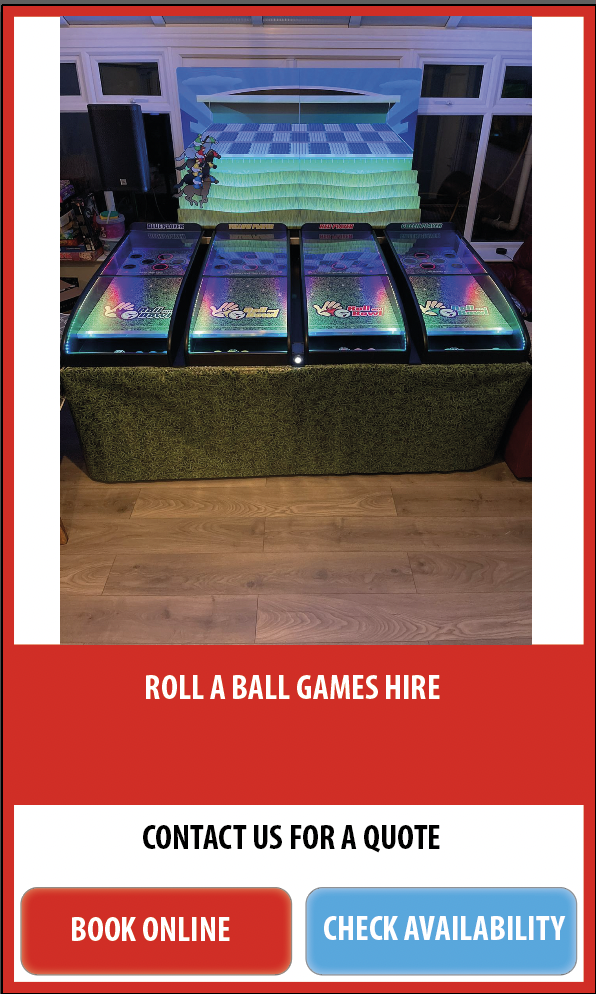 Roll a ball games hire, for office games